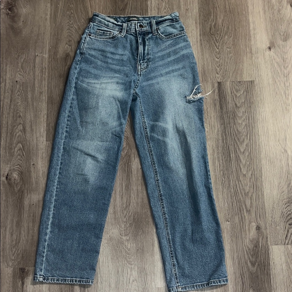 Wild Fable Distressed Blue Straight Leg Jeans